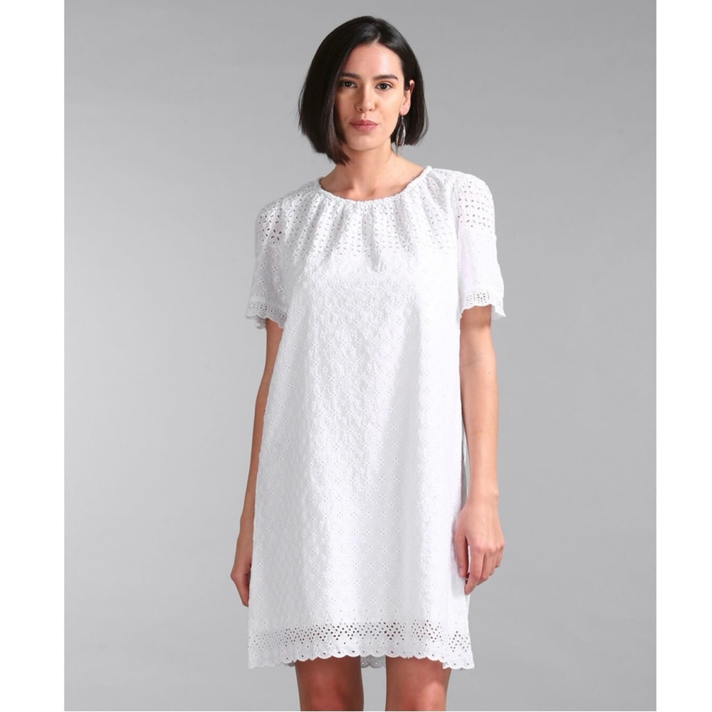 GAP White Eyelet Dress NWT